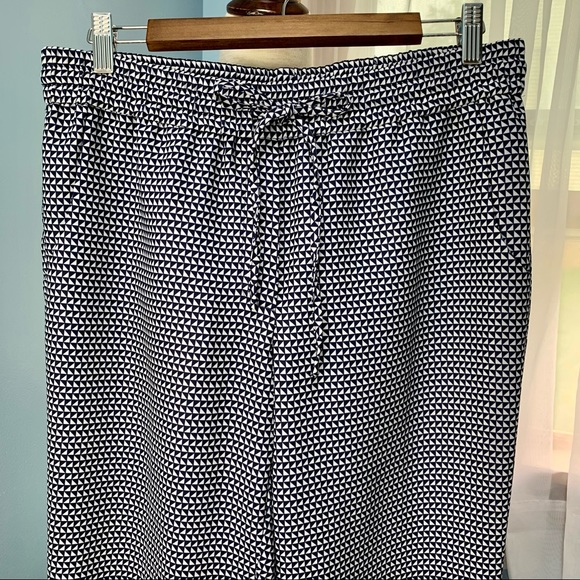 J. Crew Geo Print Drapey Drawstring Pants - Picture 3 of 6